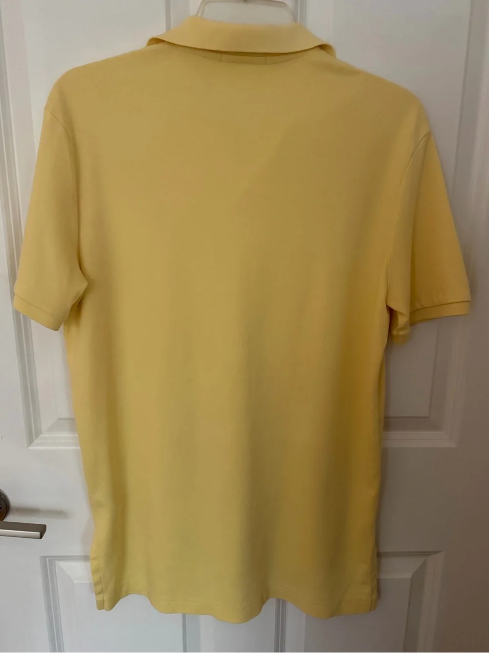 POLO RALPH LAUREN MENS PALE BUTTER YELLOW SHORT SLEEVE SHIRT SIZE S/P